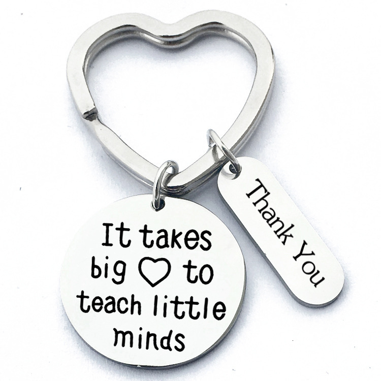 

Stainless Steel Key Buckle It Takes A Big Heart To .. Teacher's Day Gift