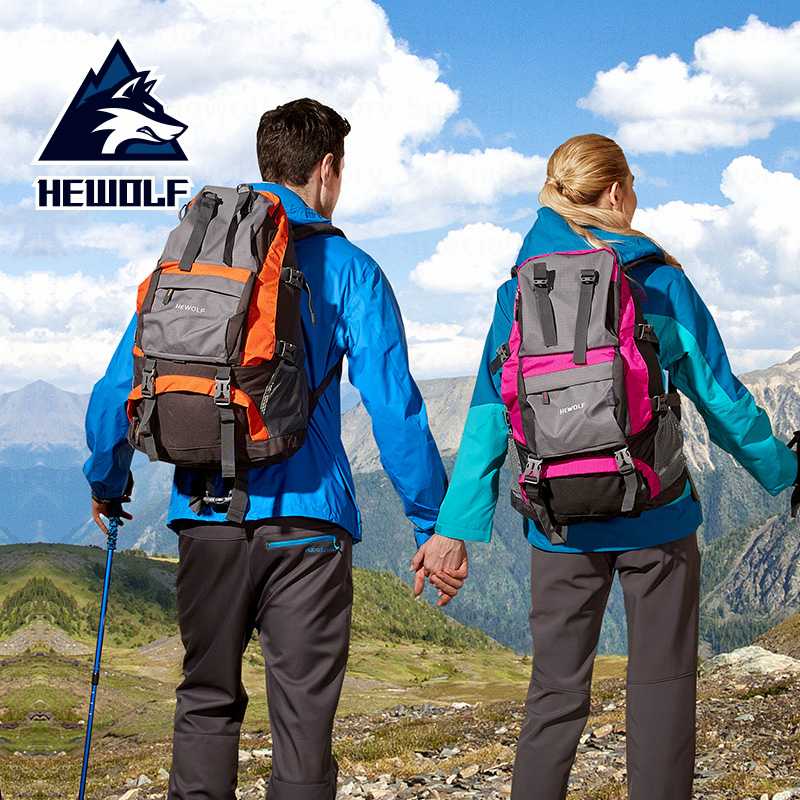 

Hewolf Outdoor Sports Bags 32L Ultralight Large Capacity Waterproof Breathable Leisure Backpack Outdoor Climbing Camping Hiking, Red
