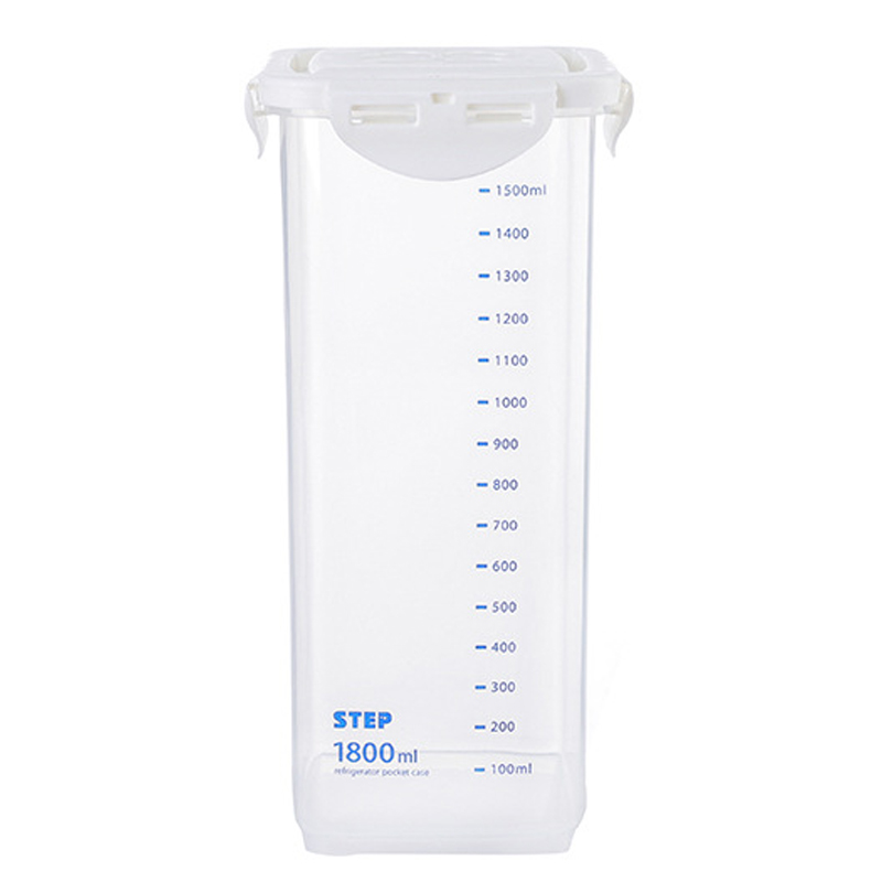 

Seal Storage Tank With Scale Marks Square Sealed Household Grain Transparent Healthy Eco-Friendly Box Kitchen