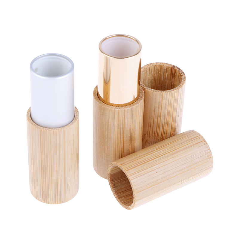 

New 1Pcs Good Quality DIY Lipstick Tube Container Lip Tubes Bamboo Lipstick Tube Bamboo Empty Lip Gross Container