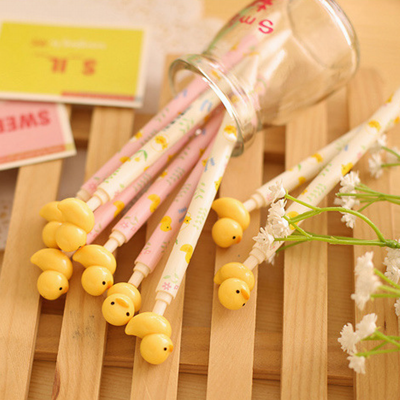 

500PC ballpoint pen cute Creative novelty duck ballpoint pens office stationery, As pic