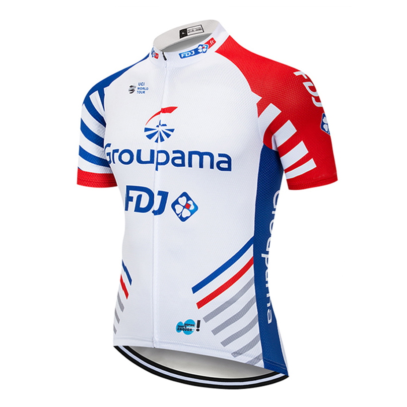 Tour De France 2021 Pro Team FDJ Cycling Jersey Summer Breathable Cycling Clothing Short Sleeve MTB Bike Jersey Ropa Ciclismo-image-698281195