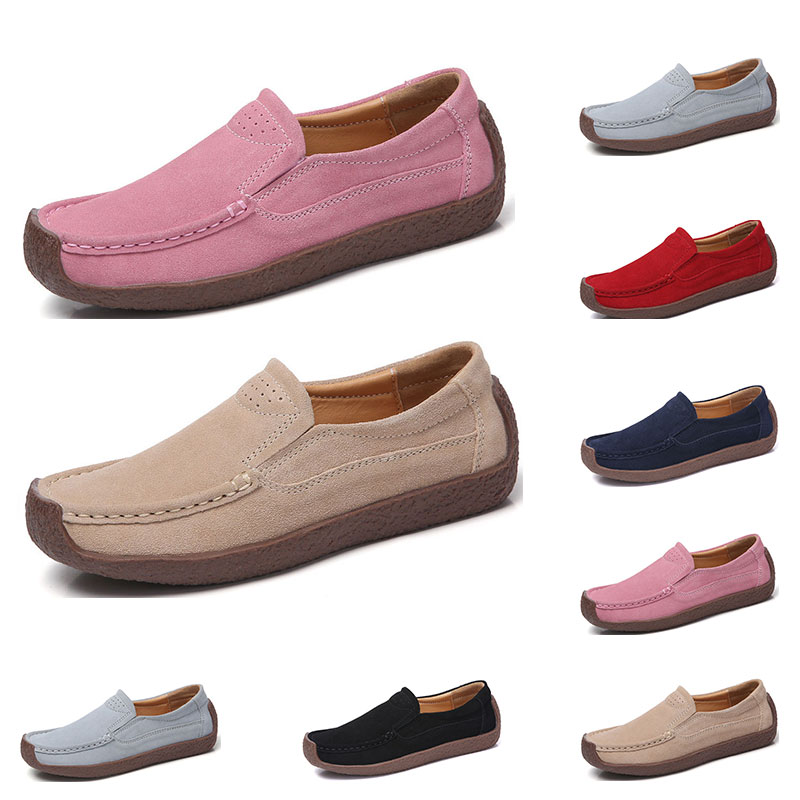 

New Fashion 35-42 Eur new women's leather shoes Candy colors overshoes British casual shoes free shipping Espadrilles #Thirty seven, #04