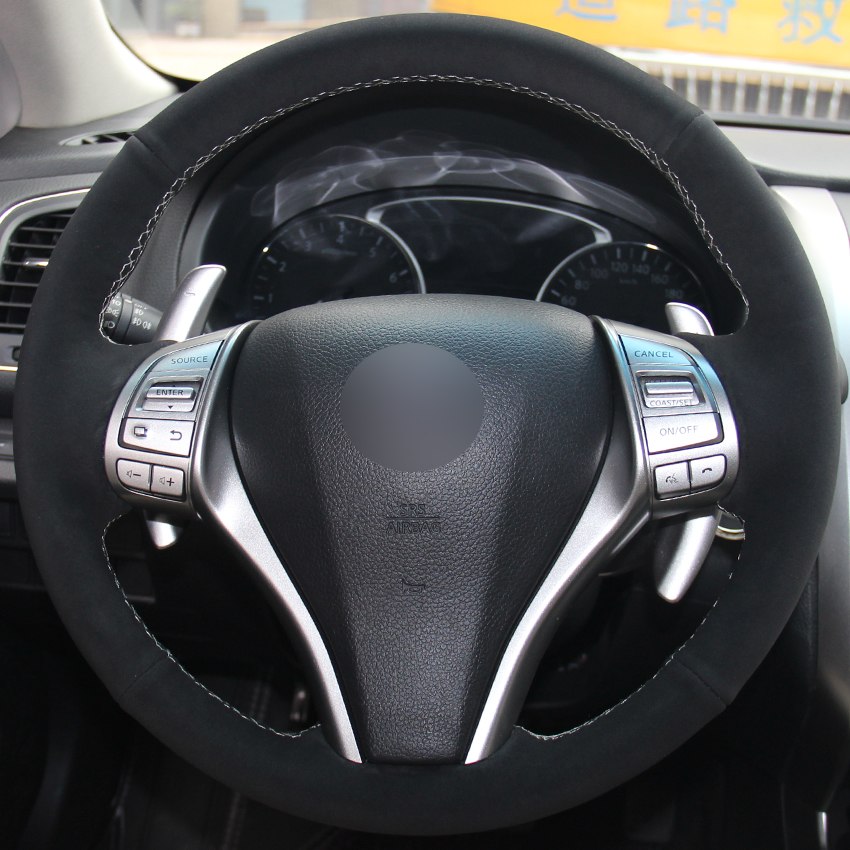 A Pair Chrome Plated Steering Wheel Button Trim For Nissan Rogue Sport 2017-2018