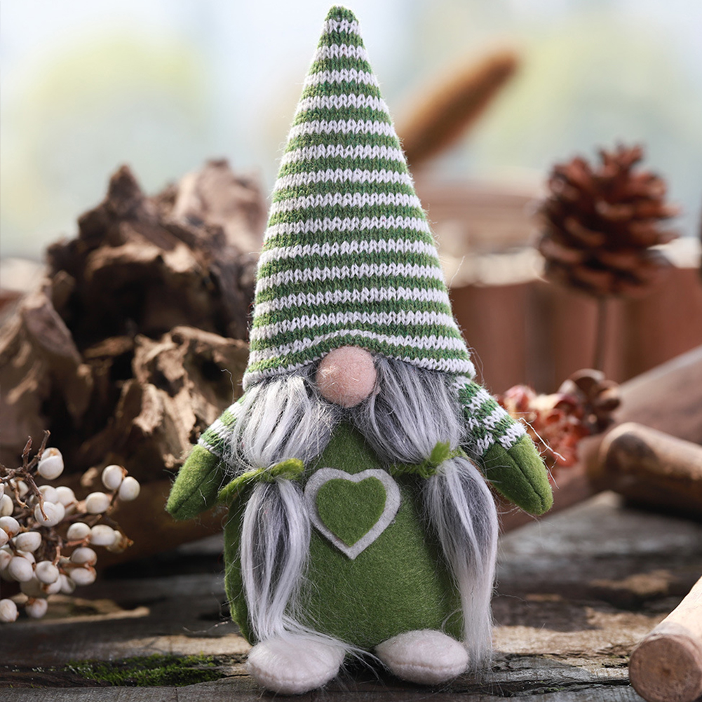 

Decorations Desktop Faceless Doll Tied Beard Toys Party Striped Hat Kids Gift Christmas Ornament DIY Festival Hanging