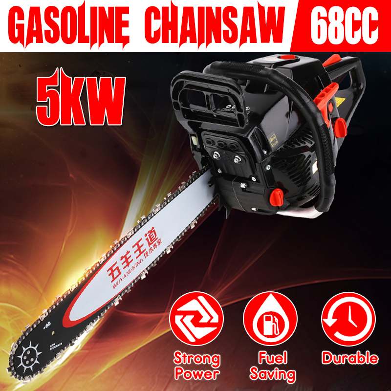 

5KW Electric Chainsaw 20'' Two-stroke Gas Gasoline Powered Chainsaw 65cc Engine Cycle Chain Saw Wood Cutting Grindling Machine