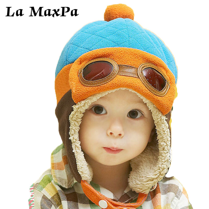 

Cartoon Baby Hats Winter Pilot Toddlers Baby Caps For Boys Girls Pilot Infant Hat Ears Warmer Winter Earmuff Warm Kids, 123