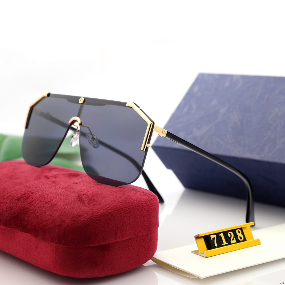 

High Quality Polorized Glasses Designer Sunglasses Luxury Sunglasses Brand for Mens Womens Adumbral One lens Ocean Glasses 7 Colors with Box