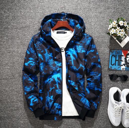 

New Jackets Mens Camouflage Pilot Bomber Jacket Male Fashion Baseball Hip Hop Coats Coat Brand Clothing, Blue