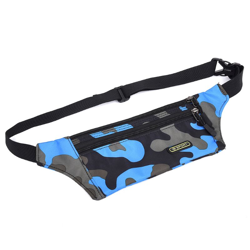 

Boys Girls Kids Camouflage Fanny Pack Travel Bum Bag Money Waist Belt Walking Holiday Pouch Ladies Casual Waterproof Chest Pack, Green