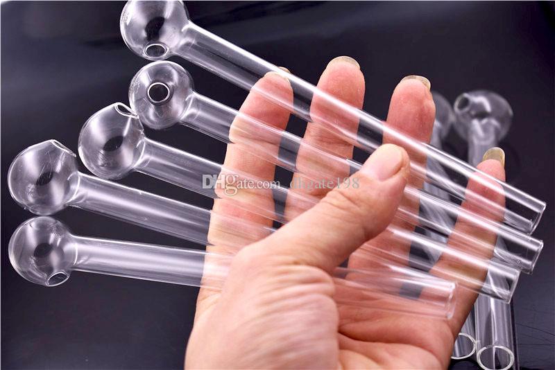 

15cm 20cm Pyrex thick glass oil burner Glass straight Oil Nail Tube Pipe for smoking