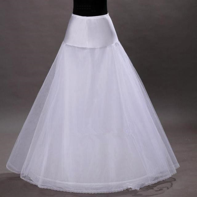 

Hot Sale Three Layers Hoop-less White Bridal Petticoats A Line Wedding Prom Evening Dress Slip Petticoat Free Shipping Wedding Bridal Access