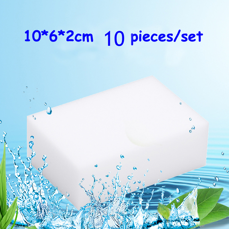 

10Pc/bag Melamine Sponge Magic Sponge Eraser Eraser Cleaner Cleaning Sponges for Kitchen Bathroom Cleaning Tools 10*6*2