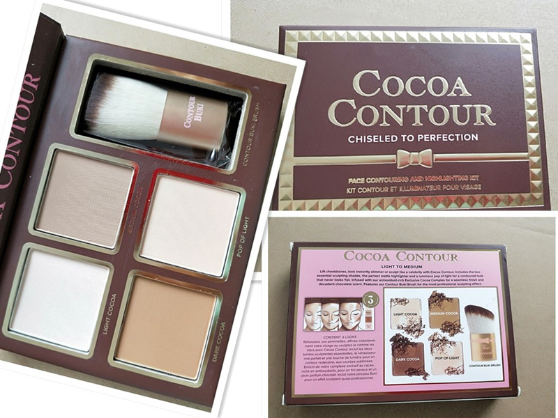 

Beauty Facecocoa contour Bronzers & Highlighters chiseled to perefection face contouring and highlighting kit kit conntour et illuminateur pour visage, Mixed color