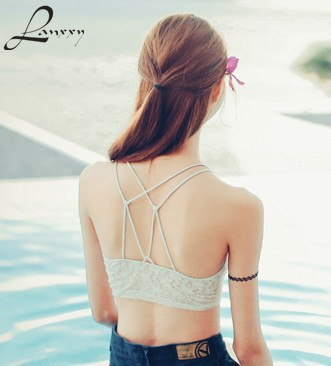 

Lanxxy Lace Bralette Top 2020 New Fashion Sexy Lingerie Women Camisole Tanks Crop Tops Short Vest Blouse Tank, White