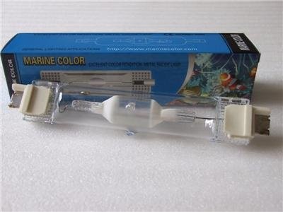 

MARINE COLOR" 250W 10K 10000K FC2 DE METAL HALIDE BULB reef tank sump double ended