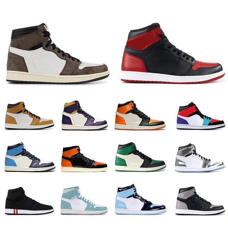 

High 1s Fearless Cheap Homage To Home Banned Yellow Toe Basketball Shoes Men 1 Crimson Tint Chameleon Barons Sneakers Trainers
