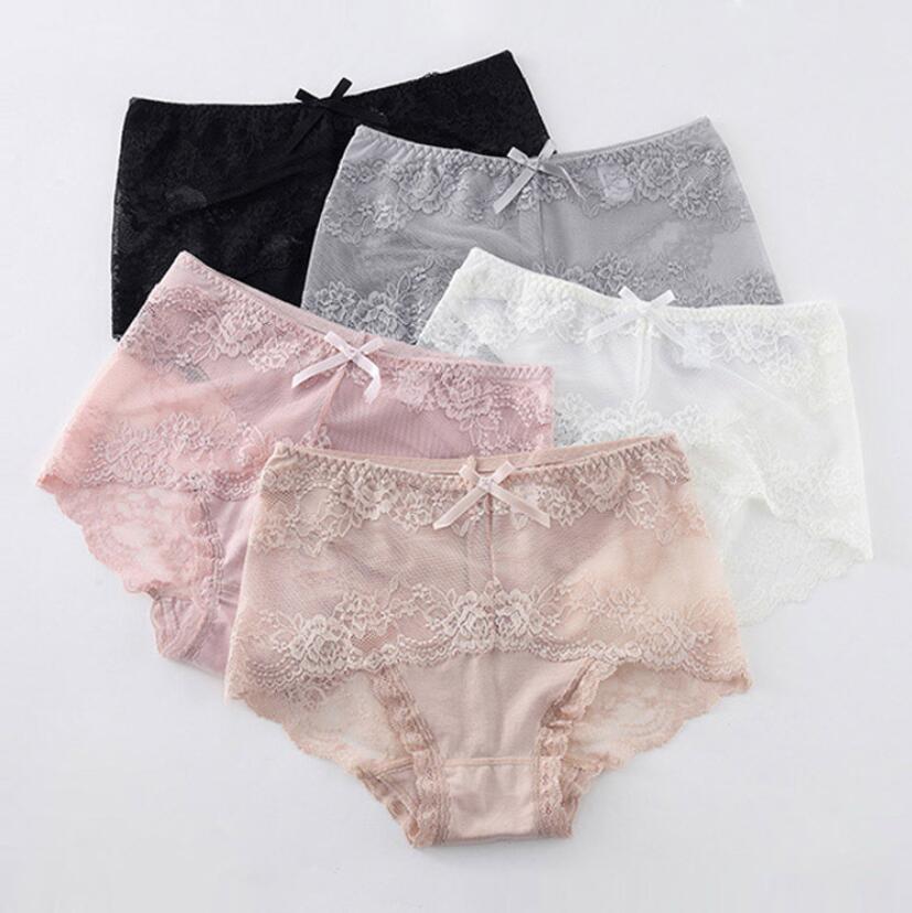 Femmes dentelle Sexy sous culotte rose peau noire évider slips sous-vêtements Sexy femmes