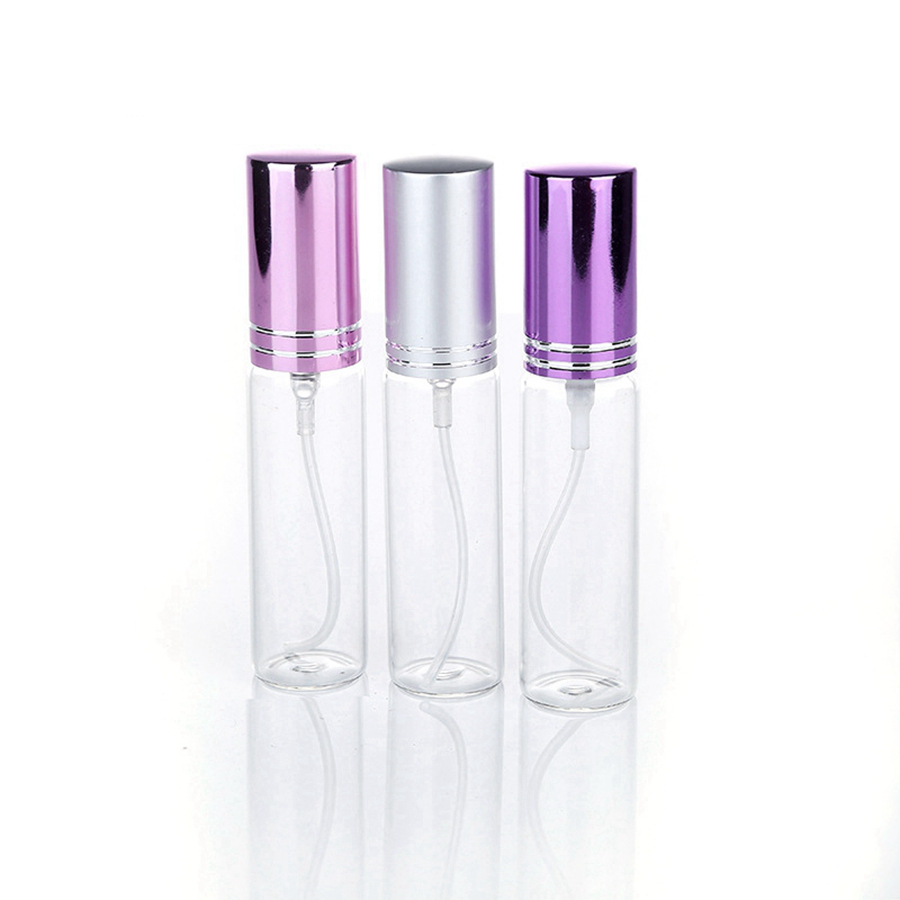 

10m Mini Metal Spray Perfume Bottle Travel Refillable Empty Glass Essential Oil Bottle Atomizer Aluminum Refillable Bottles RRA2469