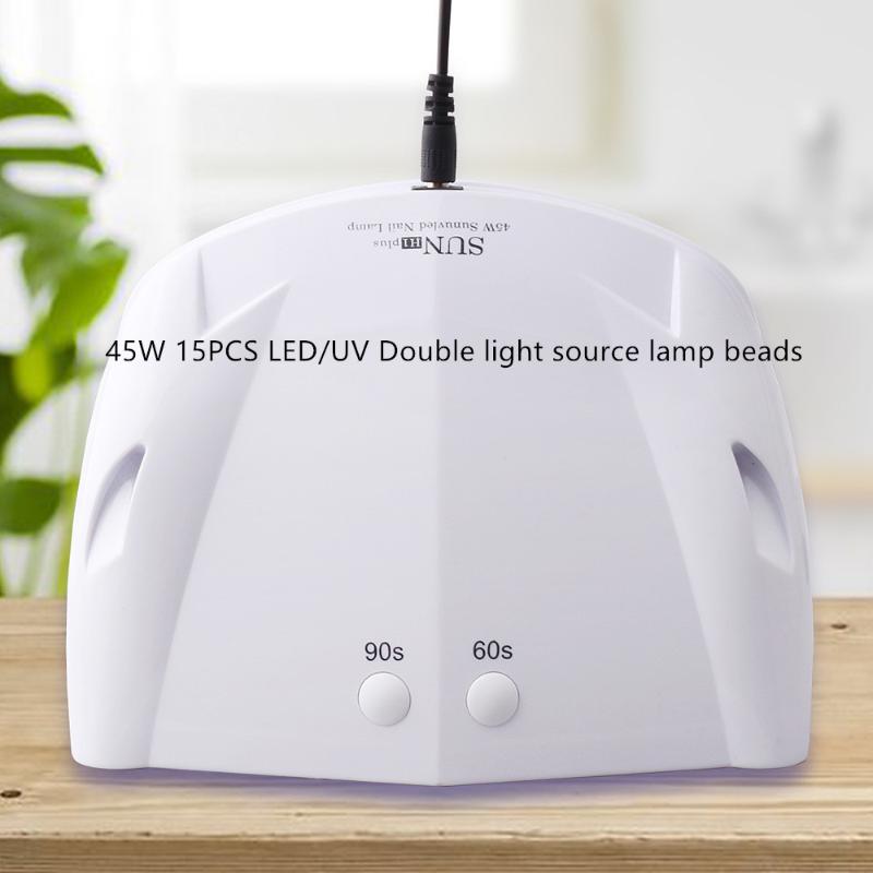 

30W Nail Lamp Infrared intelligent induction Dry quickly and efficiently in 30s LED/UV Double light source lamp beads, White