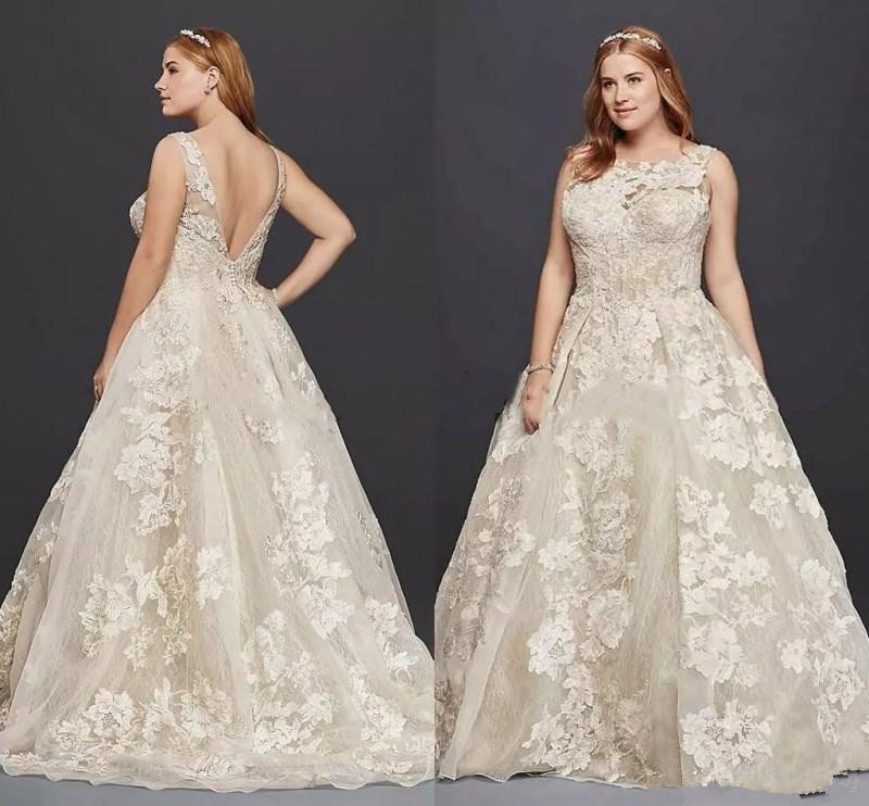 lace tank wedding dress