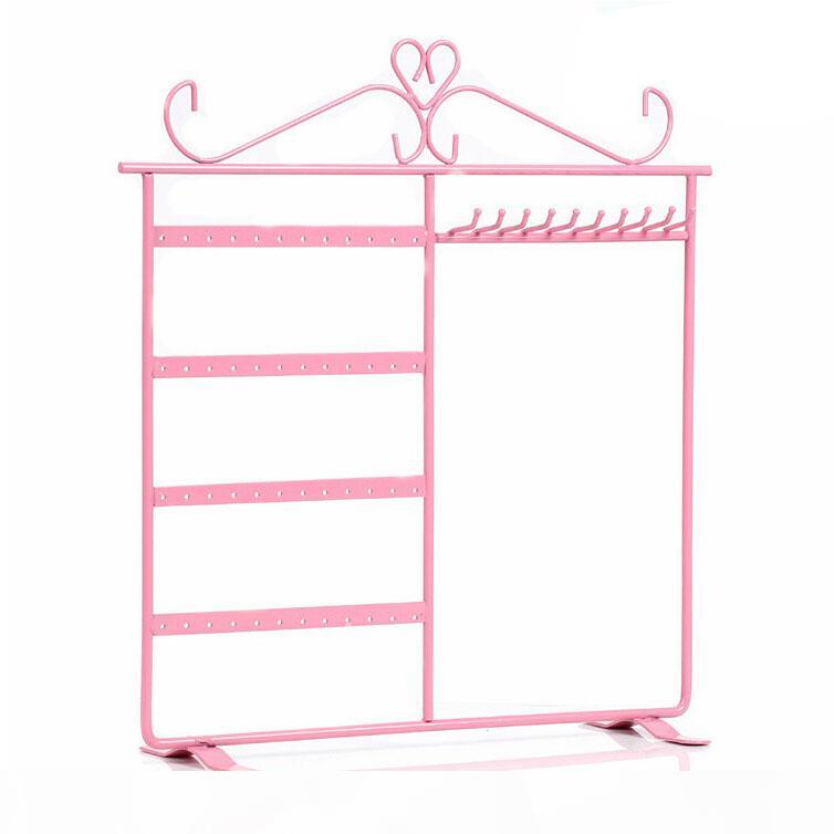 Owl Jewelry Stand Display Earrings Necklace Ring Ornament Holder Hot pink