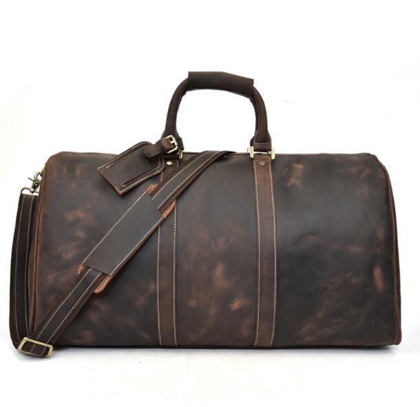 

Designer- new fashion men women travel bag duffle bag, 2019 luggage handbags large capacity sport bag 58CM, Coffee grid