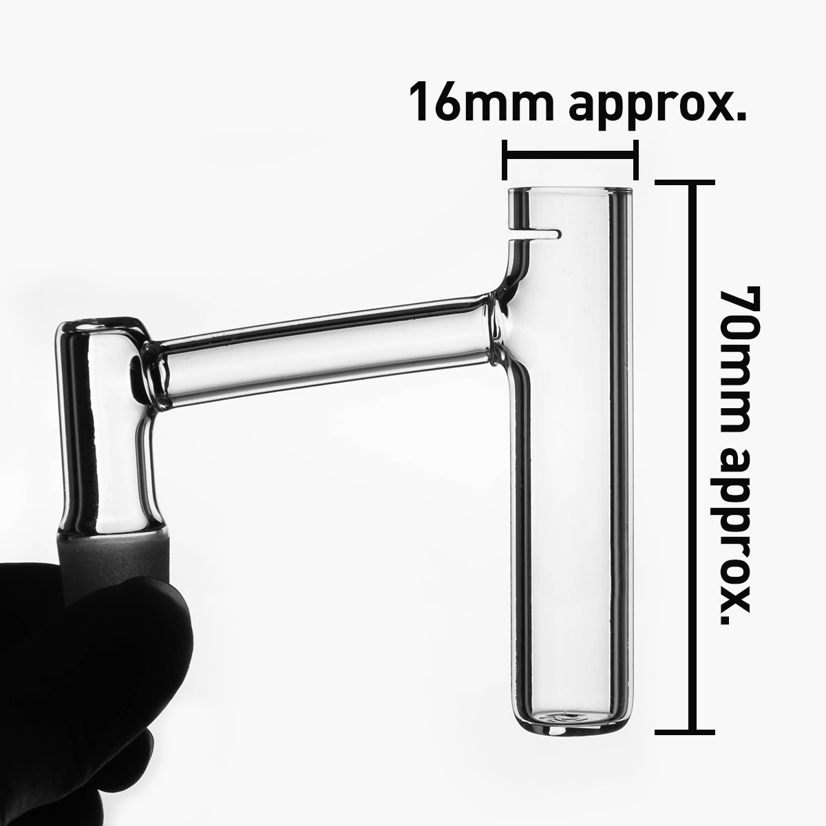 

Volcanee Quartz Finger Banger Frost Joint 14mm 18mm Air Slit Smoking Nails Male Female for Glass Water Bongs Dab Rigs