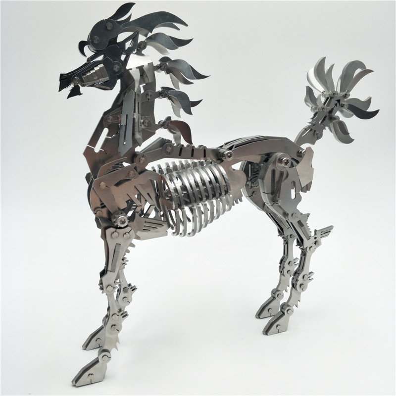 

Big horse 3D Steel metal puzzle assemble gift and toy DIY and finished model
