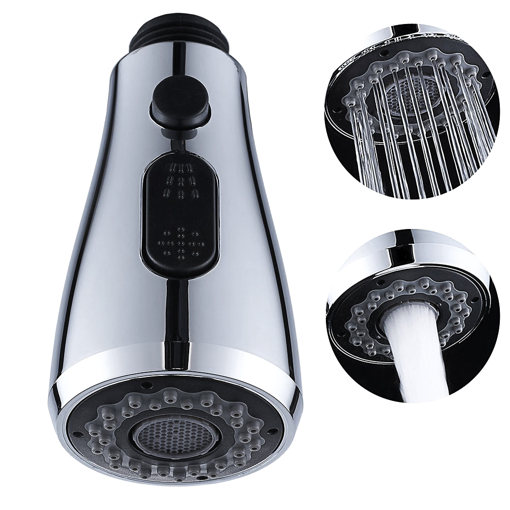

Kitchen Sink Faucet Head 2-Function Pull Out Down Spray Tap Nozzle Sprayer Water Saving Faucet Replacement Spray Shower Head