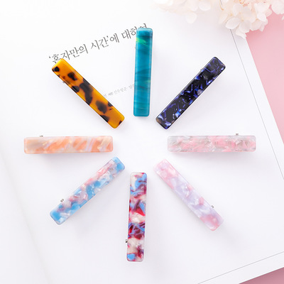 

Resin Acrylic Acetate Hair Clip Pins for Women Girl Colorful Leopard Sweet Fashion Hair Accessories Daily Headwear Barrette Party Jewelry