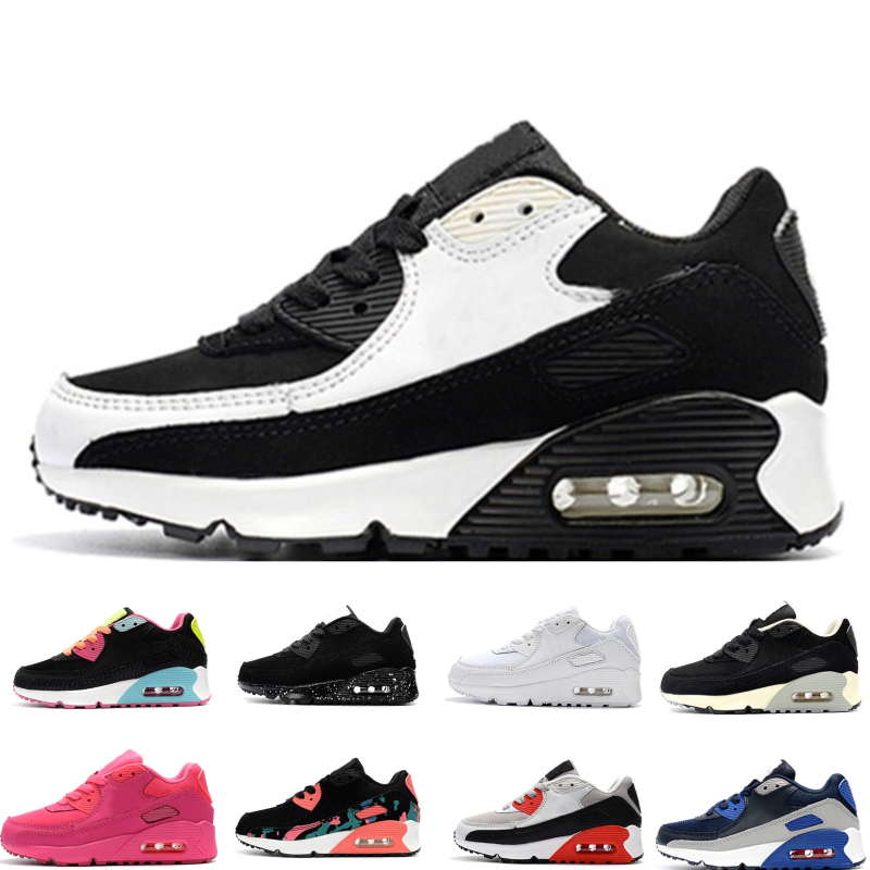 

2020 new kids shoes baby II shoe Sports Orthopedic Youth Kids trainers Infant Girls Boys high quality running shoes 10 Colors Size 22-35, Black