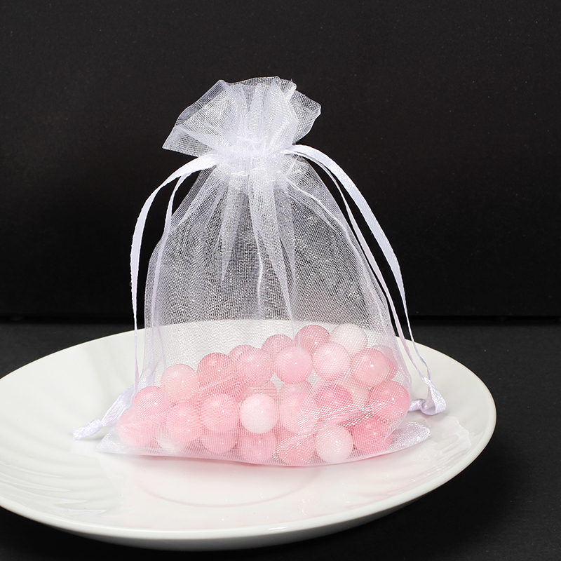 

9*12cm Wholesale Christmas Gift Organza Bags 50pcs Beautiful Color mixing Organza Pouch Jewelry Gift Bag for Wedding Festival 5z