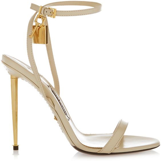 

Hot Sale- Hot Fashion Metal Heel Sandals Lock Decoration Sexy High Heels Pumps Women Buckle Strap Gladiator Sandals Black Sliver