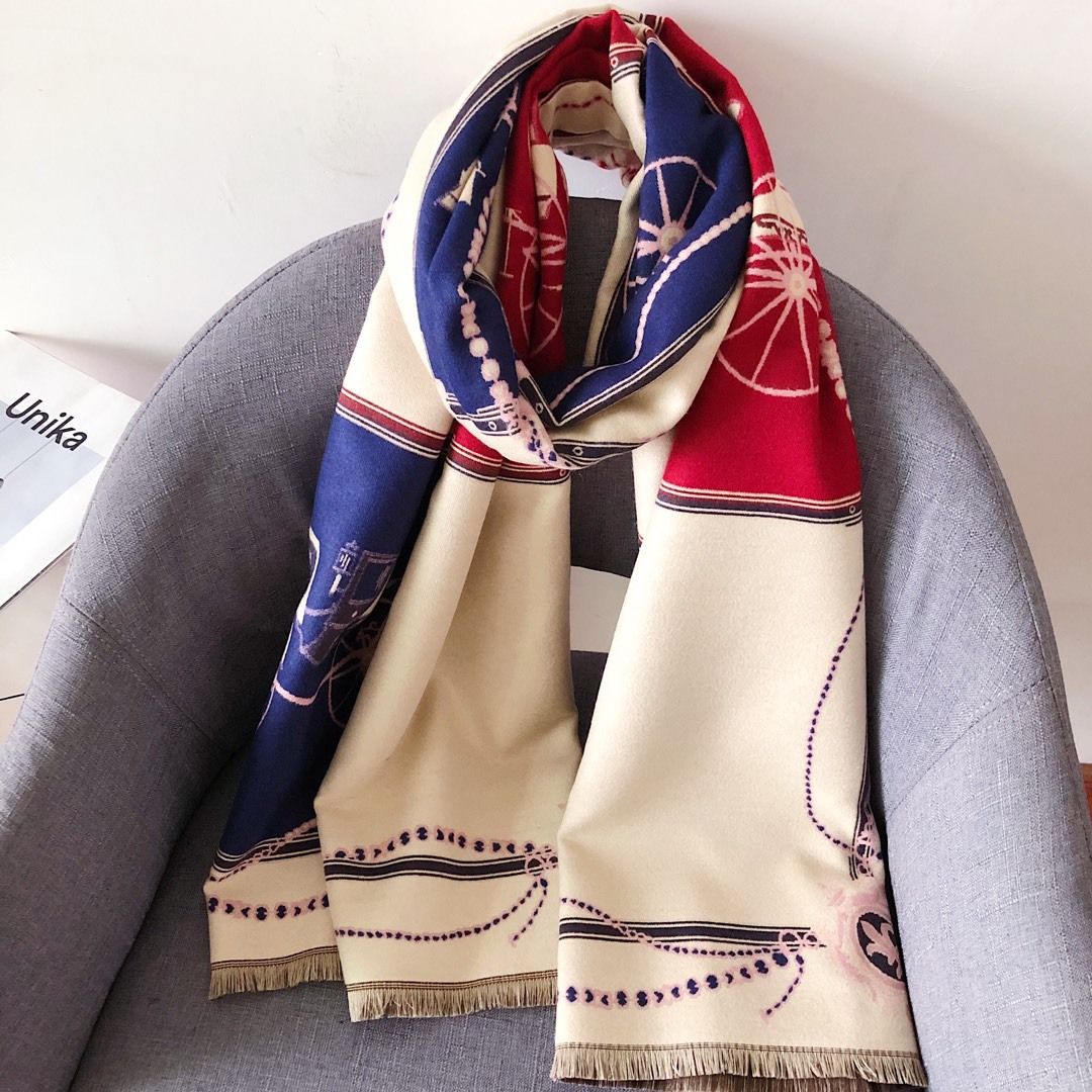 big white scarf