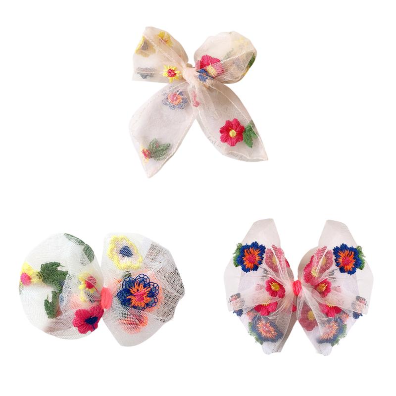 

New Organza Hair Clips Barrettes Hairpins Women Girls Leisure fashion Comfortable Sweet Bowknot Bobby Pins hair accessories#38