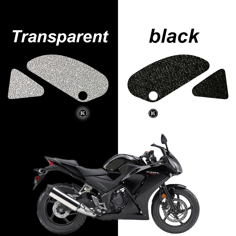 

Motorcycle fuel tank traction pad side non-slip stickers knee pads frosted decals for HONDA 15-18 CBR300R ABS 15-15 CBR250R ABS, K-tg01-100-cle