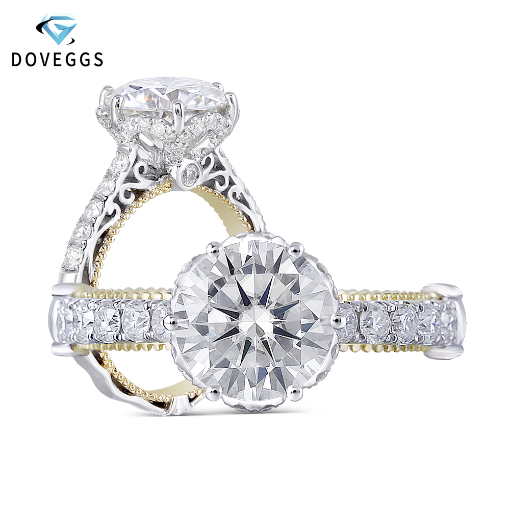 1.0 ct brillant en forme de cœur Cut Solitaire Bague de Fiançailles Véritable 14K Or Rose