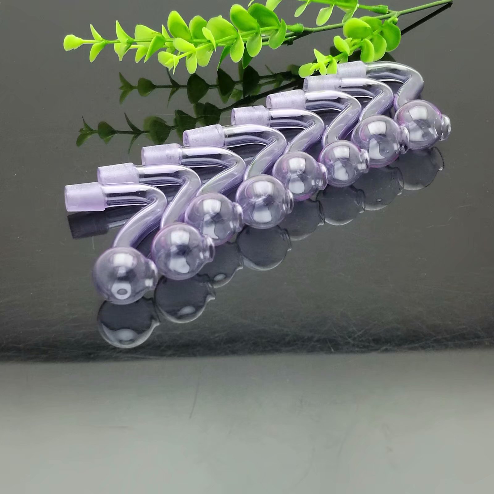 Boscus de nargues Bongs Fumer Pipes Balle Brûère d'huile en verre Pipe de tabac à chaud Vendre Purple S en verre et accessoires fumeurs