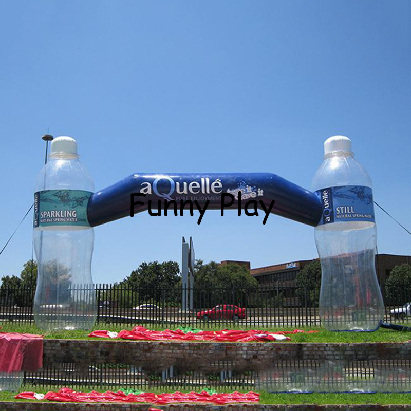 

Customized high quality printed inflatable water drinking bottle arch gate archway entrance arch for advertising promotion