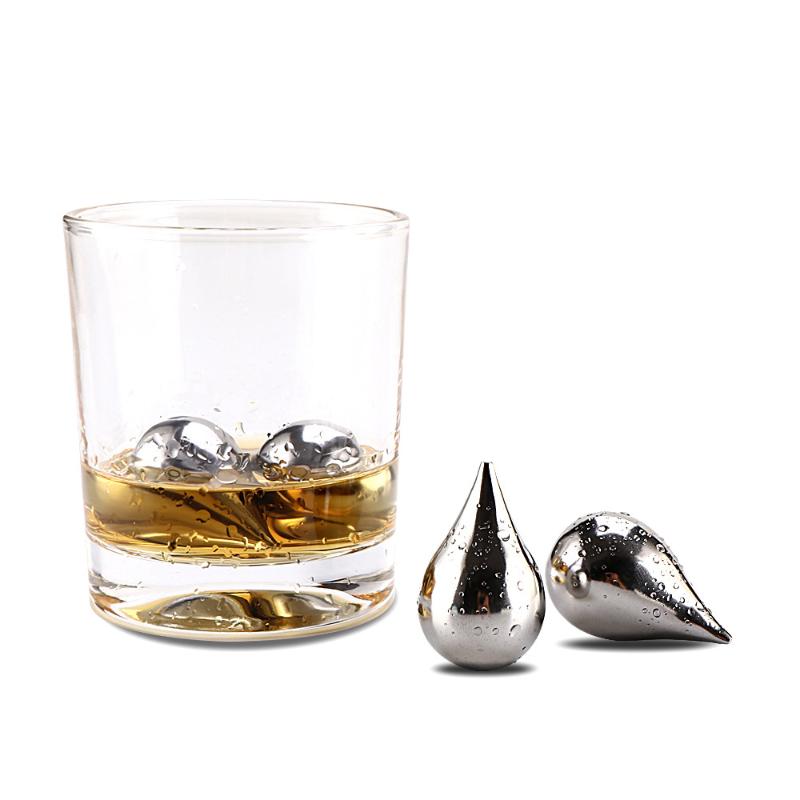 

Ice wine stone Whiskey Red Wine Iced Metal Ice Cube Bar Wineware Grade Stainless Steel Outdoor Tableware
