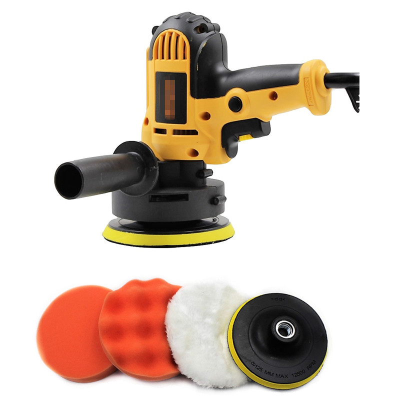 

220V 700W Car Polisher Machine Electric Auto Polishing Stepless Speed Waxing Grinding Tools With Sponge Pads