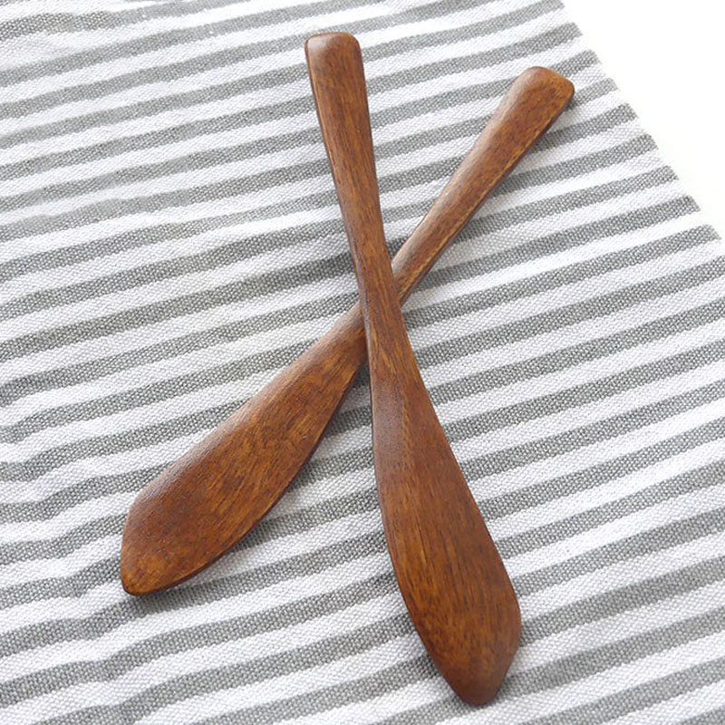 

Wood Cutlery Wooden Butter Knife Eco Friendly Butter Spatula Cheese Smear Jam Cake Knife Bakeware Pastry Cream Cheese Knife BH3240 TQQ