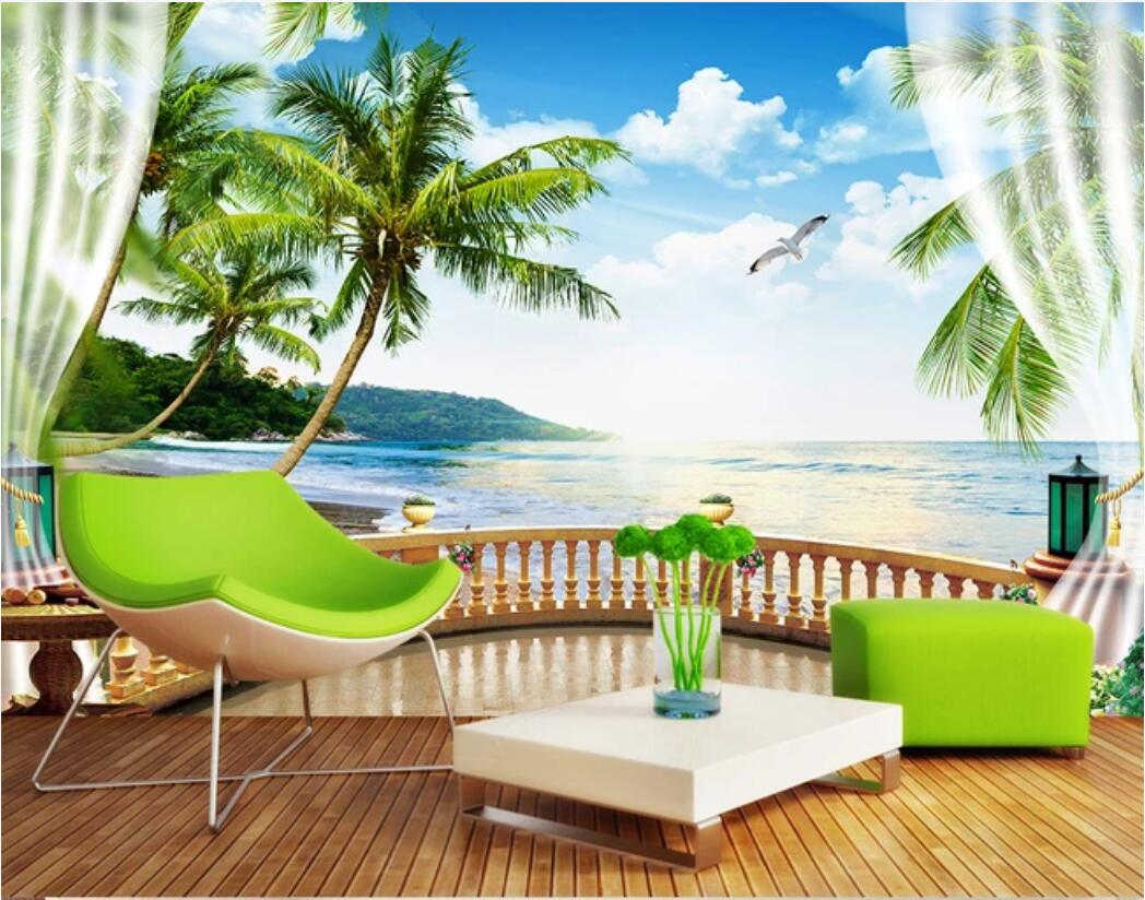 

custom photo 3d wallpaper Mediterranean European landscape background wall 3D background painting wallpaper for walls 3 d, Non-woven fabric