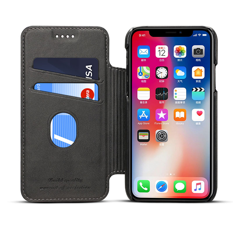 

Retro Card Slot Leather Case For iPhone12 11 X Xs Max Shockproof Leather Cover Case For iPhone11pro 8 7 Plus Protective Case hot