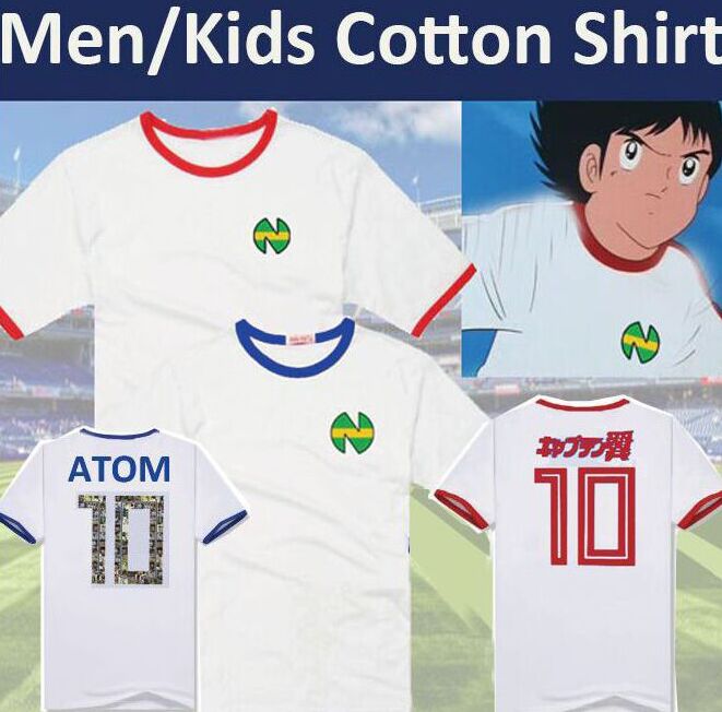

Asia size,Kid Men Camisetas Futbol Football Kits 2020 Equipment Oliver Atom Maillots de Foot Captain Tsubasa Benji Oliver Cotton jerseys, As picture