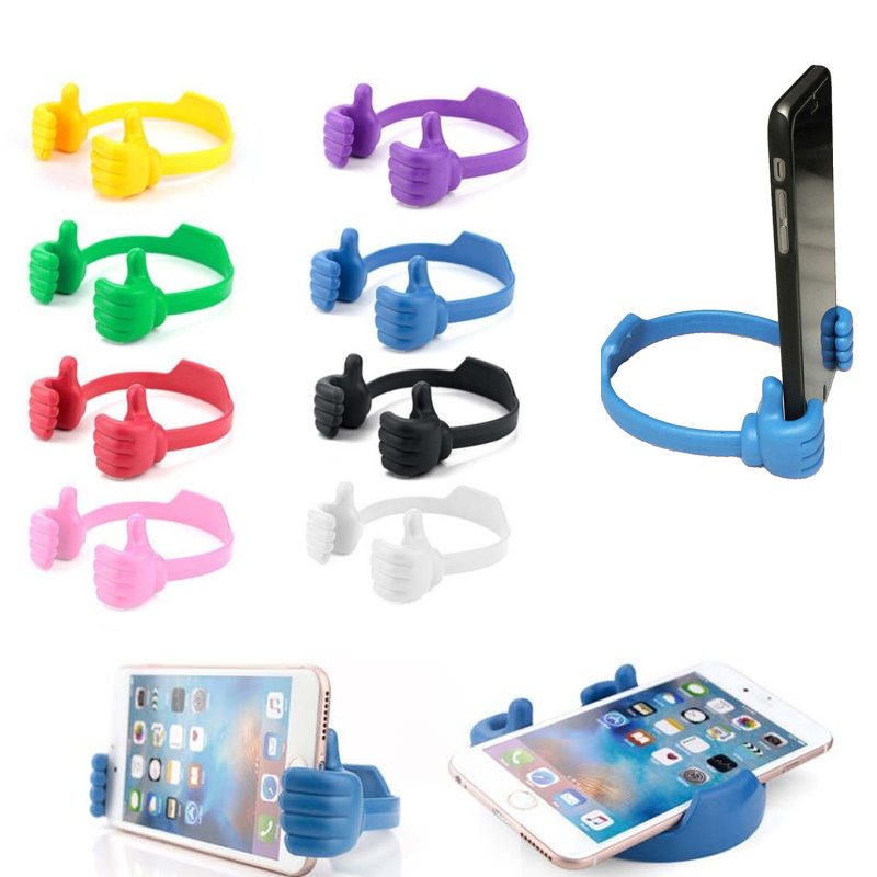 

Thumb Mount Flexible Stand Holder OK Stand Universal Car Desktop Stand For Cell Phone Tablet Lazy Flexible Tablet Phone Holder, White