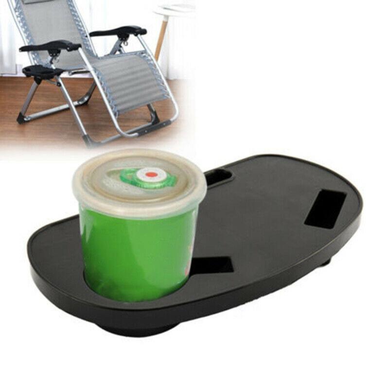 

Folding Recliner Tray Lounge/Beach Chair Clip On Side Table Cup Drink Holder Outdoor Storage Shelf Camping Recliner Tray Tool