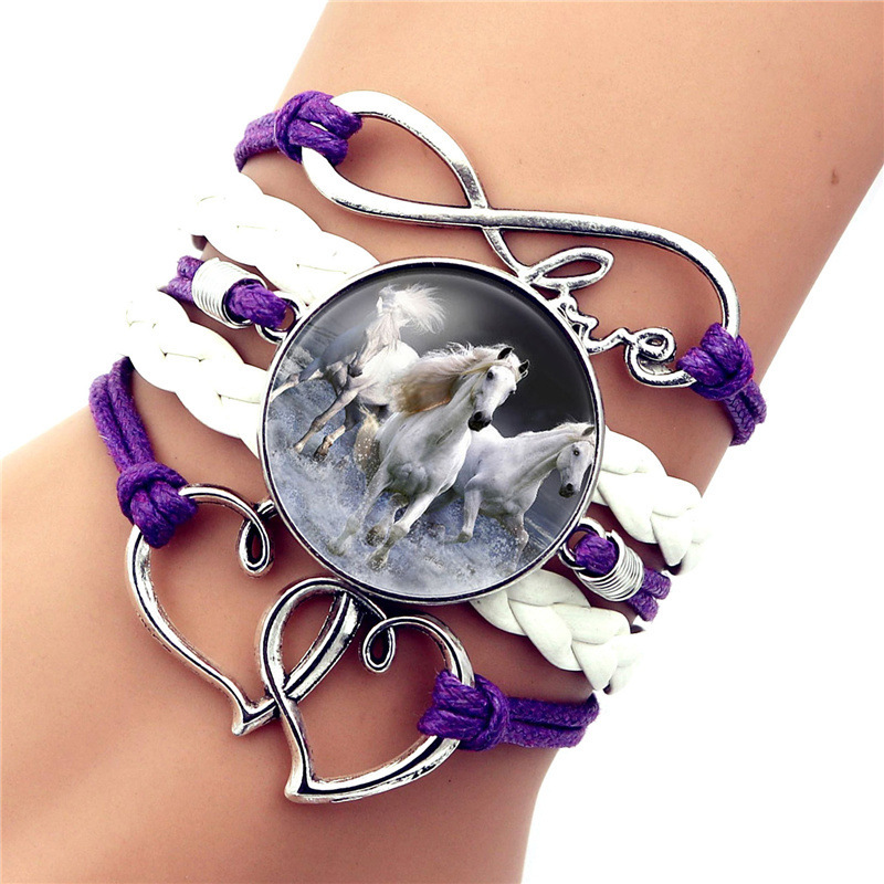 

Benz Fine Horse Time Bracelet A String Of Beads Hand Rope Cortex Weave Bracelet