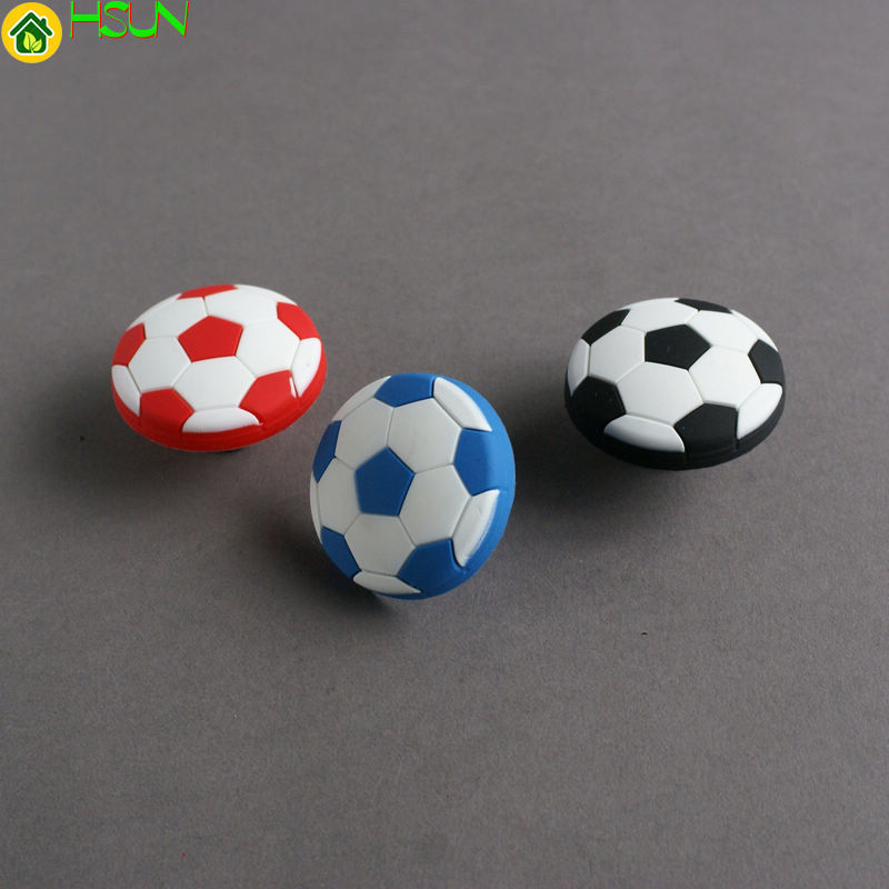 

Soft Rubber Cartoon football knobs Cabinet Drawer Knob Wardrobe Handle Furniture Closet Dresser Pulls for Kids Nursery Rooms